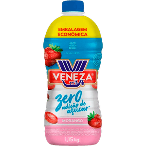 IOGURTE VENEZA 1,15KG MORANGO ZERO